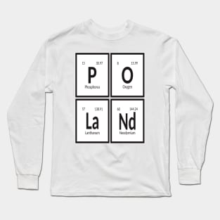 Poland | Periodic Table of Elements Long Sleeve T-Shirt